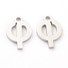 Non-Tarnish 304 Stainless Steel Charms STAS-G244-01F-2