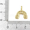 Brass Micro Pave Cubic Zirconia Pendants KK-L231-04G-01-3