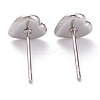 Non-Tarnish 304 Stainless Steel Stud Earring Settings STAS-J032-13-2