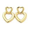 Heart Stud Earrings EJEW-G355-19G-1