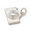 Brass Pave Cubic Zirconia Pendants KK-Z120-58B-P-2