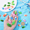 10 Style Opaque Resin Cabochons RESI-FH0001-32-4