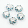 Alloy Rhinestone European Beads CPDL-H999-4-2