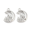 Brass Micro Pave Cubic Zirconia Pendants KK-E090-20P-1