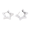 Tarnish Resistant 304 Stainless Steel Huggie Hoop Earrings STAS-S103-26P-2