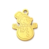 Christmas Theme 201 Stainless Steel Charms LS-STAS-Q015-13G-03-1