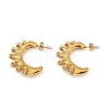 C-Shaped 304 Stainless Steel Stud Earrings for Women EJEW-G444-01G-2