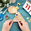 2 Styles Wooden Weaving Beading Loom Kit TOOL-NB0001-63-3