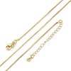 Brass Box Chain Necklaces for Women NJEW-D302-41G-4