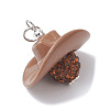 Opaque Acrylic Beads and Polymer Clay Rhinestone Beads Pendants PALLOY-JF04610-4