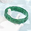 Natural Malaysia Jade Beaded Stretch Bracelets for Unisex G-K303-02E-3