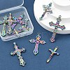10Pcs 5 Styles Plated Alloy Pendants FIND-YW0007-16-5