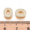 Brass Micro Pave Clear Cubic Zirconia Beads KK-T071-17G-O-3