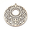Undyed Wood Big Pendants X-WOOD-T008-42-2