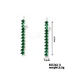 Dainty Japanese Teardrop Style Stud Earrings with Tassels and Rhinestones RD3372-2-1