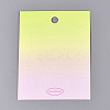 Gradient Color Cardboard Paper Jewelry Display Cards for Hair Clip Storage CDIS-N004-19-1