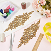 Rhombus Iron on Rhinestone Appliques DIY-WH0304-975A-4