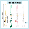 Natural Gemstone Mobile Straps HJEW-OC00012-2