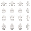 16Pcs 4 Styles 201 & 304 Stainless Steel Charms STAS-UN0060-22-1
