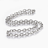 Non-Tarnish 304 Stainless Steel Cable Chains Necklaces LS-NJEW-F242-08P-1