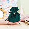 Velvet Jewelry Bags with Drawstring & Plastic Imitation Pearl TP-CJC0001-03B-4
