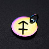 Rainbow Color Ion Plating(IP) 201 Stainless Steel Charms STAS-Q201-JN166-9-2