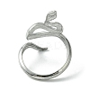 Non-Tarnish 304 Stainless Steel Open Cuff Ring RJEW-L110-033P-3