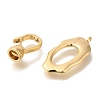 Brass Fold Over Clasps KK-K389-007G-2
