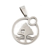 Non-Tarnish 201 Stainless Steel Pendants LS-STAS-D190-10P-1