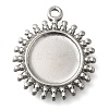304 Stainless Steel Pendant Cabochon Settings STAS-I310-18P-1