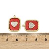 304 Stainless Steel Rhinestone Pendants STAS-P415-27G-3