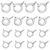 CHGCRAFT 18Pcs 3 Style 925 Sterling Silver Spring Ring Clasps STER-CA0001-06-1