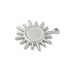 304 Stainless Steel Pendant Cabochon Settings STAS-L293-07P-2
