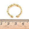 304 Stainless Steel Cubic Zirconia Cuff Open Rings for Women LS-RJEW-Z122-02G-06-5