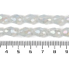 Opaque Solid Color Electroplate Glass Beads Strands EGLA-N013-J10mm-B02-4