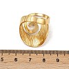 304 Stainless Steel Cuff Open Rings for Women RJEW-H255-01G-05-5