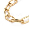Ion Plating(IP) 304 Stainless Steel Paperclip Chain Bracelets LS-BJEW-F412-02G-2
