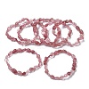 Natural Strawberry Quartz Beads Stretch Bracelets for Women BJEW-Z158-02D-01-4