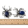 Dual-use Items Alloy Pave Jet Rhinestone Spider Brooch JEWB-C026-07E-AS-3