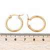 PVD Vacuum Plating 201 Stainless Steel Hoop Earrings with 304 Stainless Steel Pins for Women LS-EJEW-D279-12G-05-3