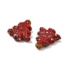 Christmas Tree Polymer Clay Rhinestone Beads CLAY-NH0001-10A-2
