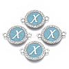 Alloy Enamel Links Connectors ENAM-TAC0003-01S-06X-2
