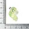 Luminous Transparent Resin Pendants RESI-E056-03P-02-4