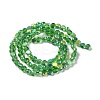 Transparent Electroplate Glass Beads Strands GLAA-Q099-I01-03-2