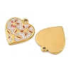304 Stainless Steel with Enamel Pendants STAS-Z166-18G-04-2