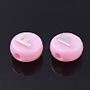 Plating Opaque Acrylic Beads MACR-T032-02F-2