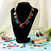 70Pcs 7 Colors Spray Painted Natural Akoya Shell Pendants BSHE-TA0001-03-7