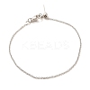 Brass Cable Chains Bracelets for Women BJEW-G735-09P-1