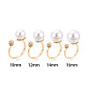 Lotus Flower Brass Micro Pave Clear Cubic Zirconia Cup Peg Ring Settings KK-T076-19G-4