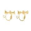 316 Surgical Stainless Steel Clip-on Earring Findings STAS-Z127-02G-1